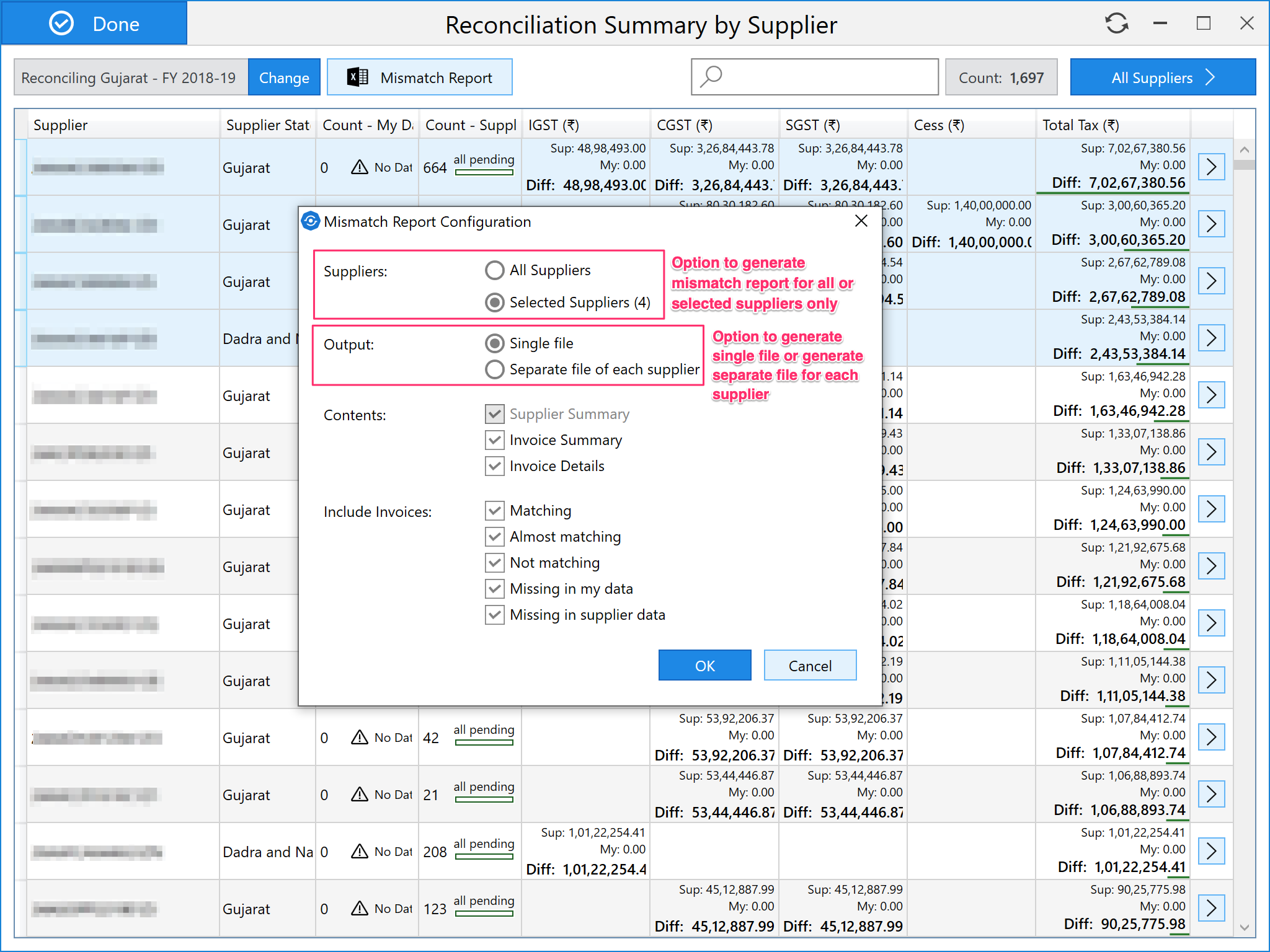 GSTR-2A Reconciliation