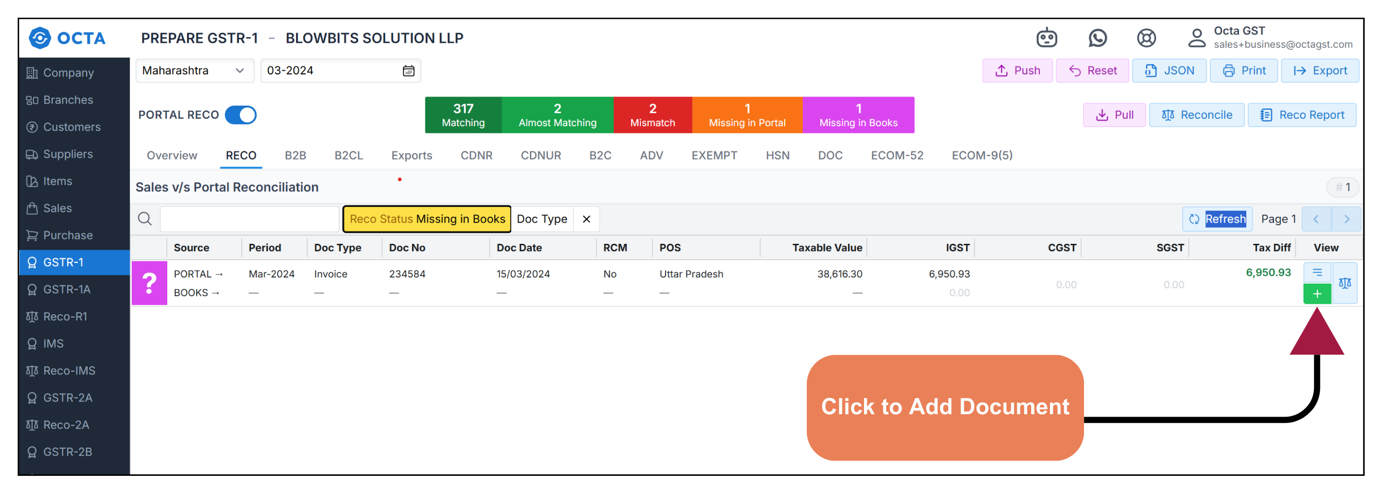 add missing in gstr1