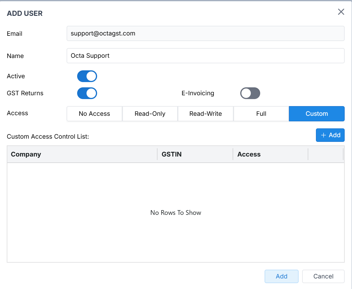 custom access