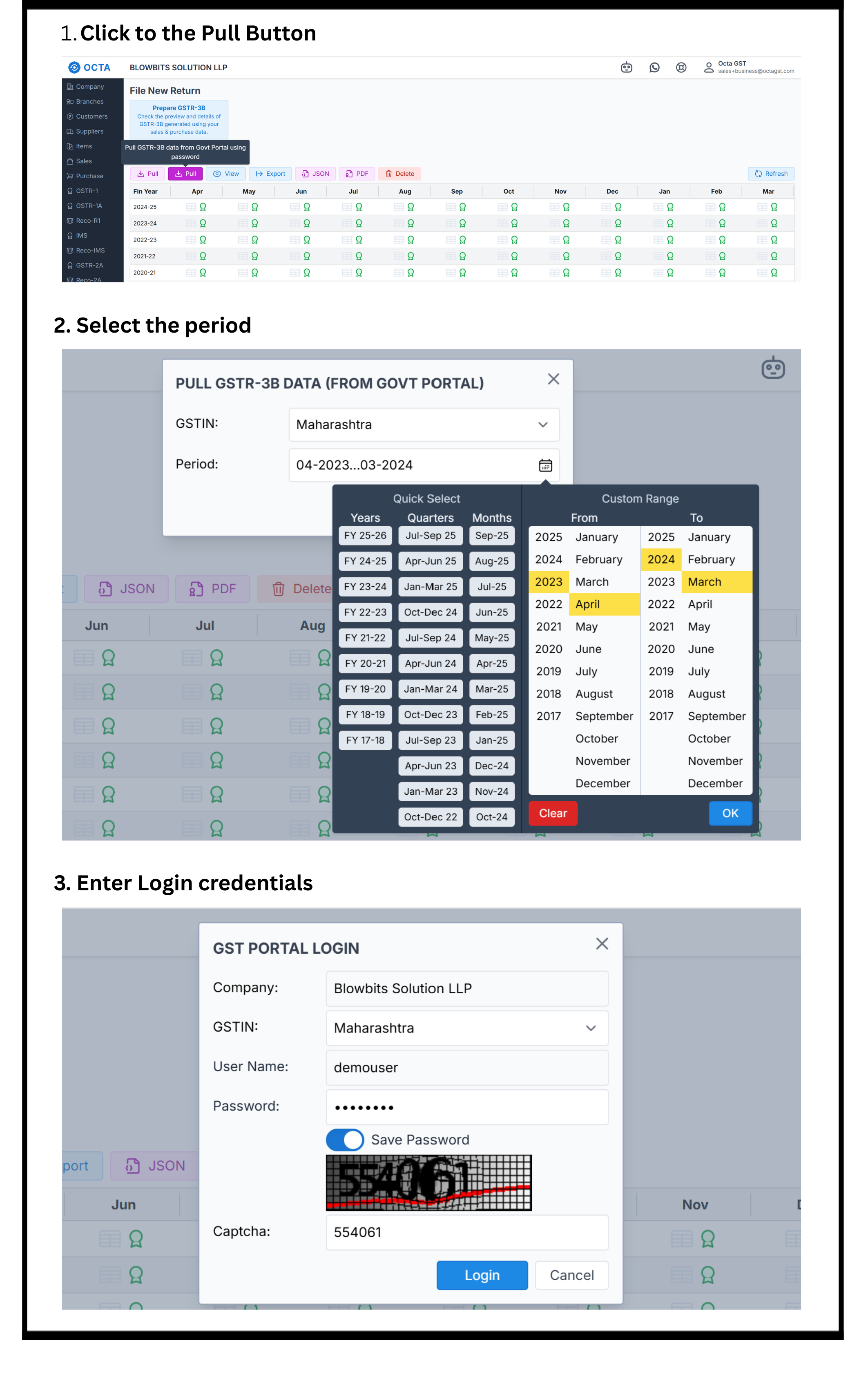 Download GSTR3B