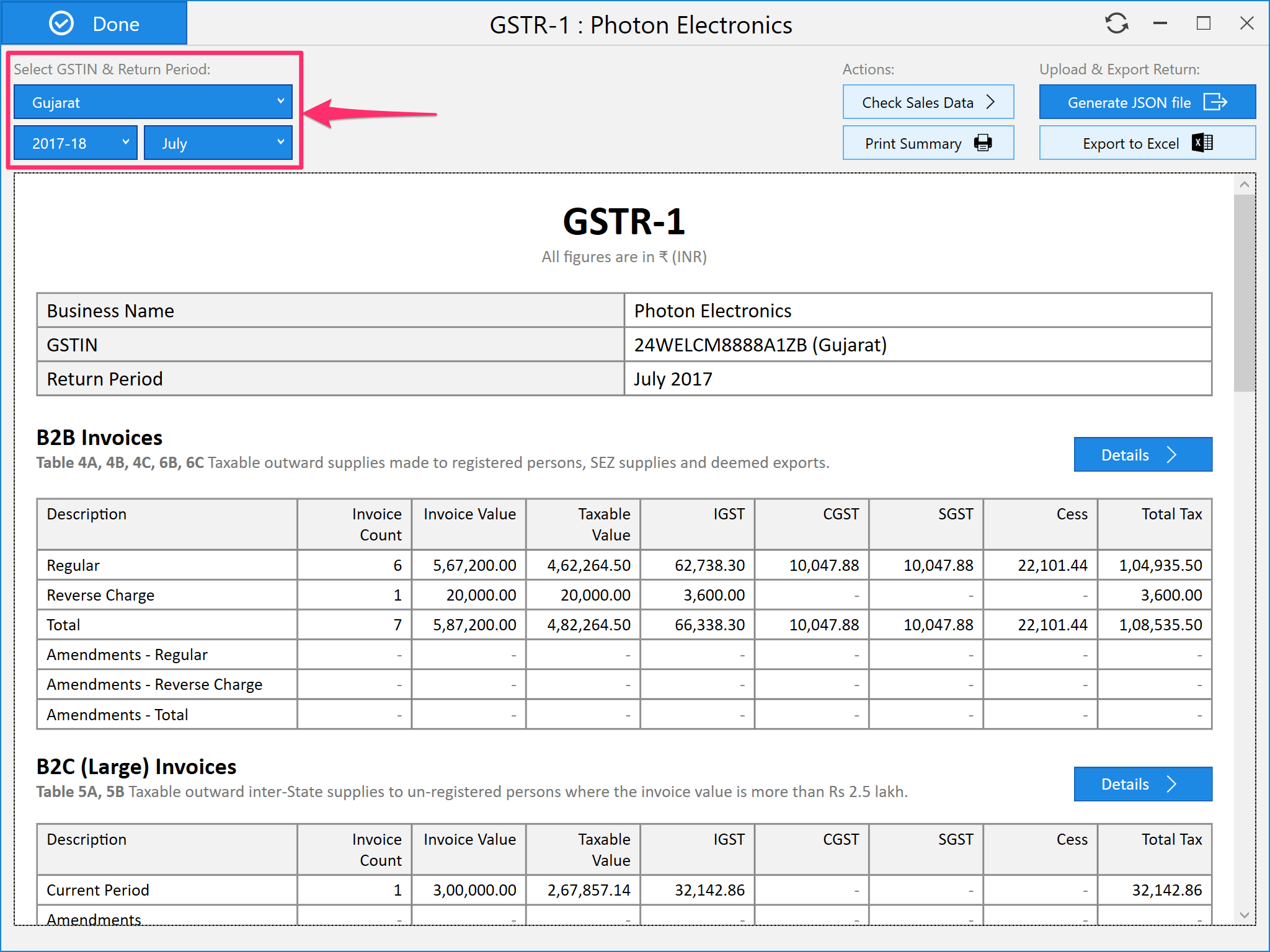 How To Download Gstr 1 In Excel Format From Gst Portal